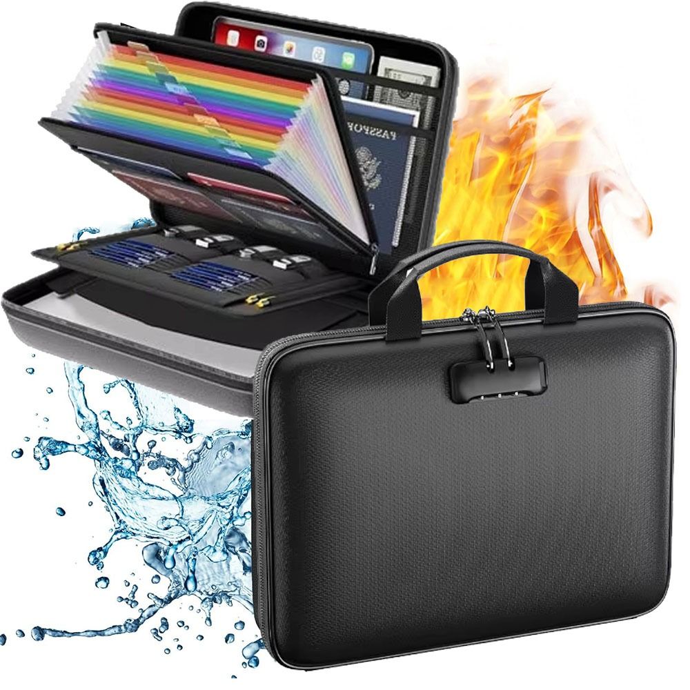 Expandable Accordion File Folder 13 Pockets - 13개의 아코디언 포켓이 있는 내화 문서