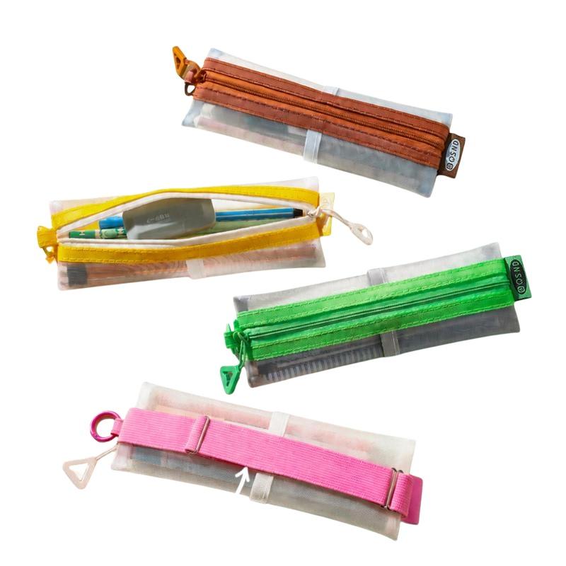 투명 메쉬 필통, 이중 지퍼, 조절 가능한 스트랩, 시 - Clear Mesh Pencil Pouch For Exam 리뷰 및 가격