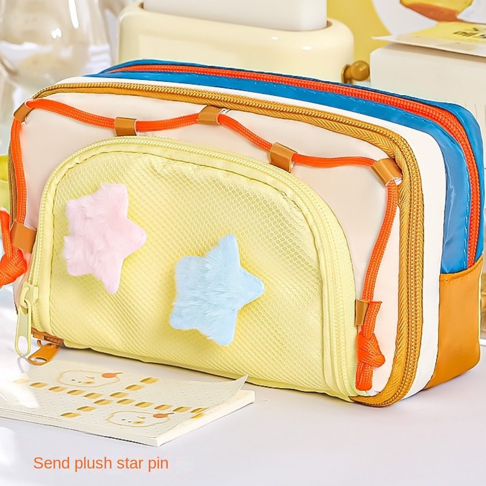 7단 다층 Y2K 스타 문구 가방 대용량 데스크탑 수납 - Aesthetic Large Pencil Case Pouch 리뷰 및 가격