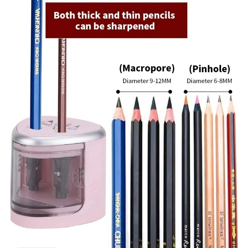 업그레이드된 2홀 전동 연필깎이 – 자동 고성능 연필깎 - Electric Pencil Sharpener Usb 리뷰 및 가격