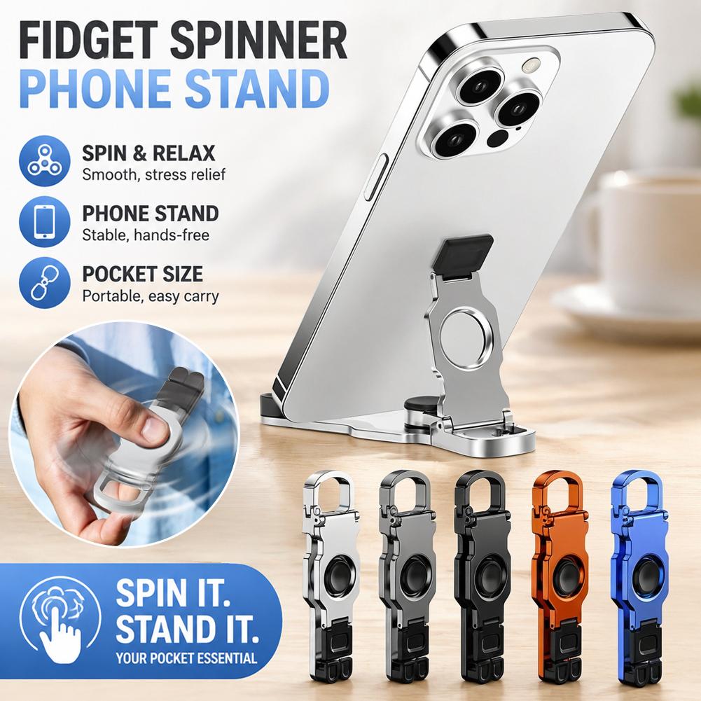 메탈 피젯 스피너 데스크 폰 홀더 접이식 스탠드 아이폰 - Desk Accessories 리뷰 및 가격