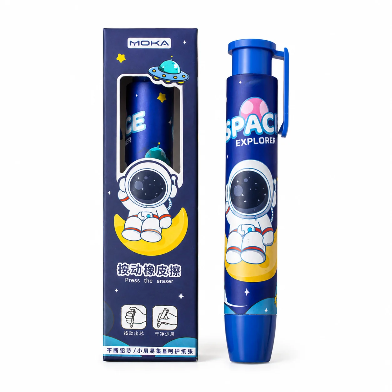 클릭 지우개 펜, 6개 리필이 포함된 접이식 푸시형 지 - Retractable Eraser Pen Click 리뷰 및 가격